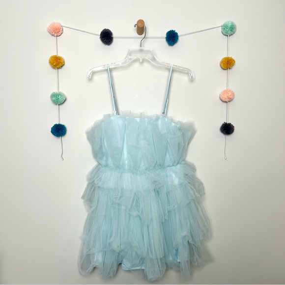 Altar'd State Dresses & Skirts - Altar’d State Light Blue Tulle Mini Dress